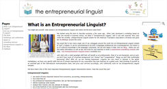 Desktop Screenshot of entrepreneuriallinguist.com